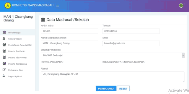 Panduan Cara Mendaftar Akun Madrasah KSM Kemenag 2019 Panduan Cara Mendaftar Akun Madrasah KSM Kemenag 2019