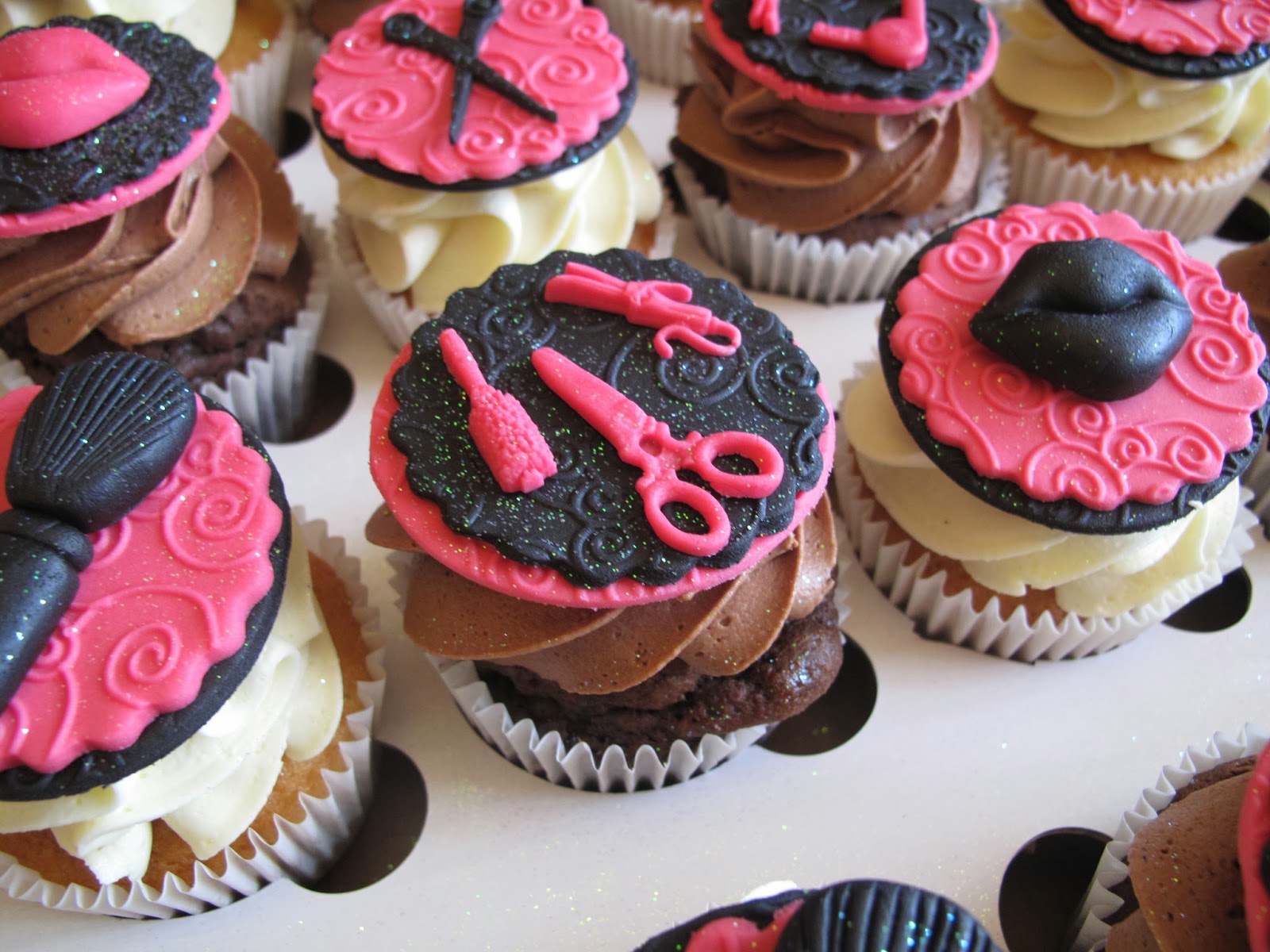 Candy Cupcake Hairdressing Themed Cupcakes