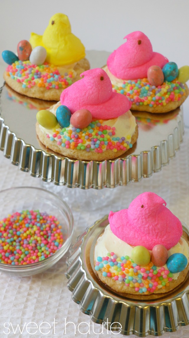 http://sweethaute.blogspot.com/2015/03/peep-nest-cookies.html