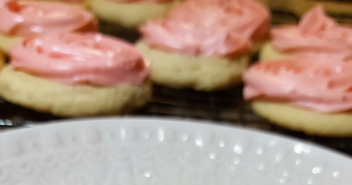 Lemon Sugar Cookies with Raspberry Frosting