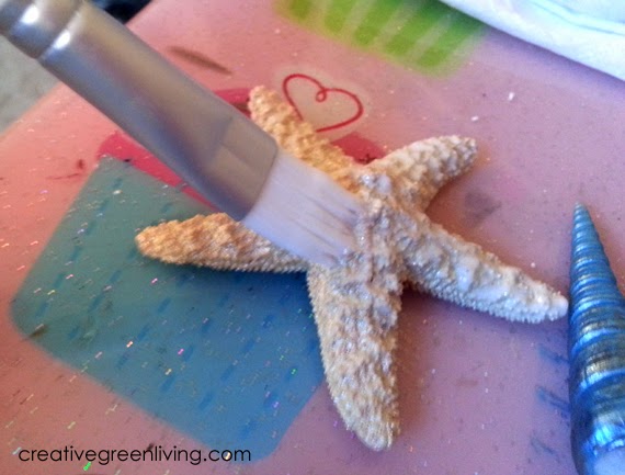 How to make a seashell crown with a starfish