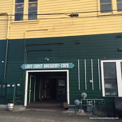 rear entrance to Lost Coast Brewery & Cafe in Eureka, California