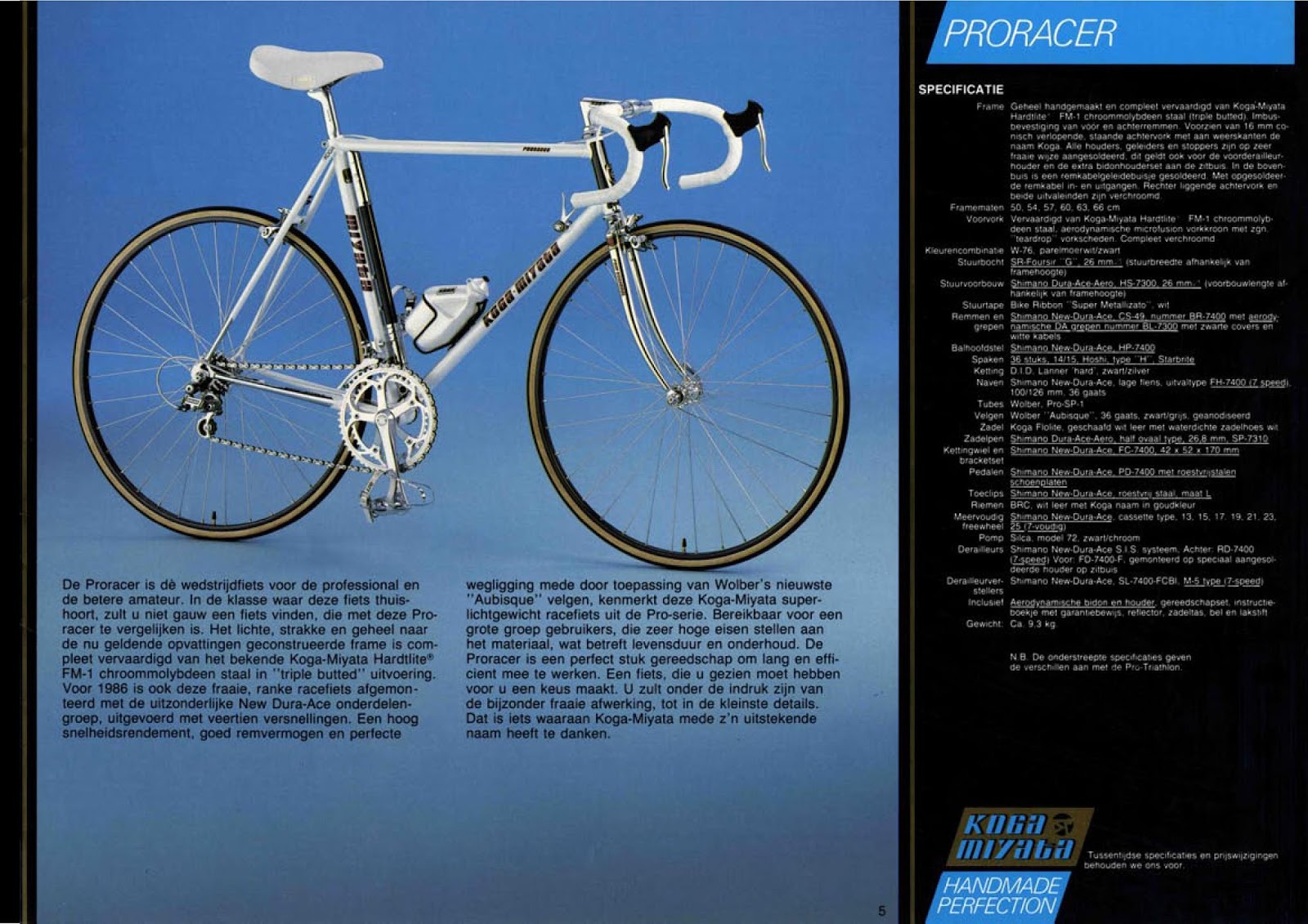 CATALOGUES KOGA MIYATA MIYATA 1986
