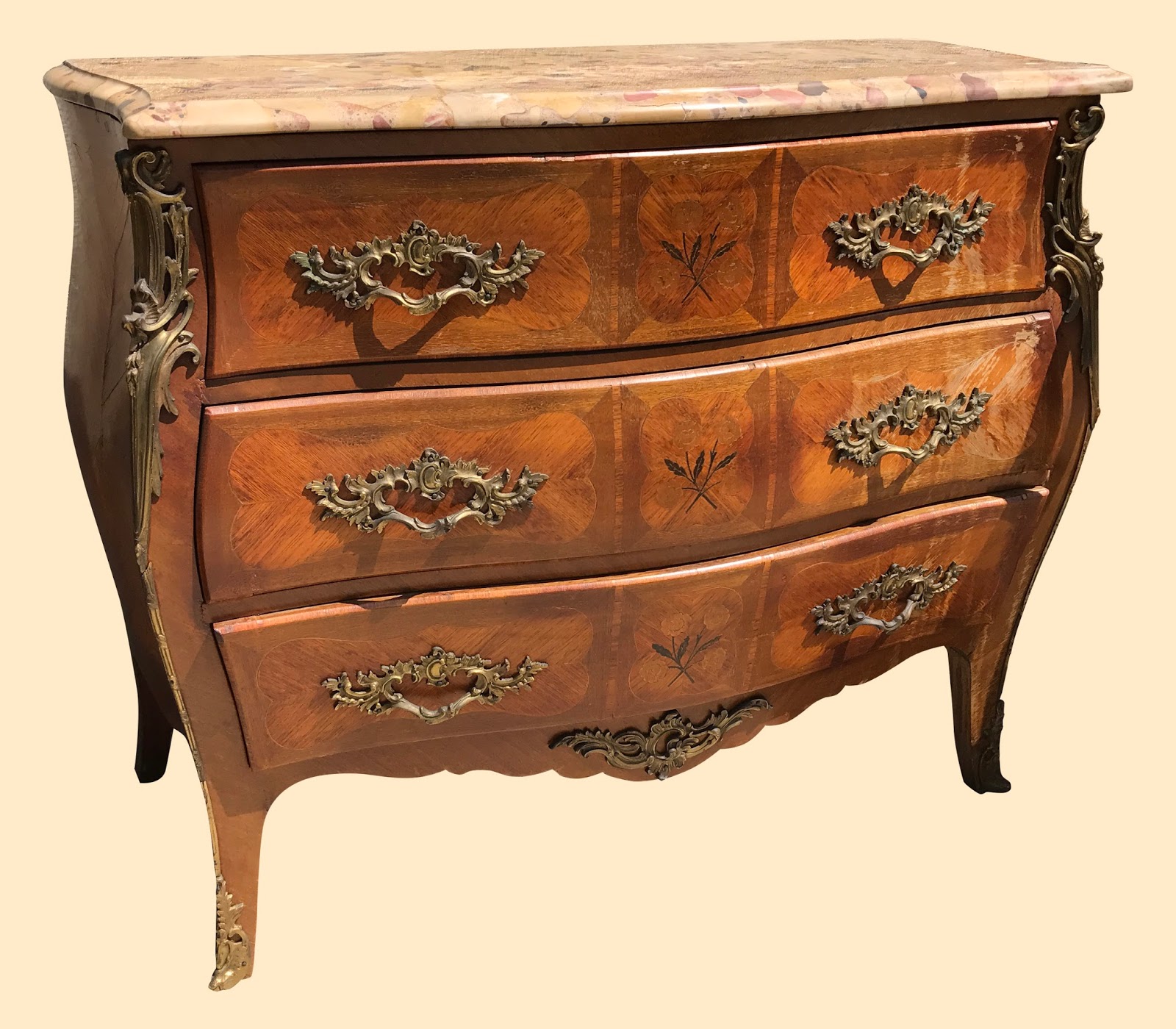Uhuru Furniture & Collectibles Marble Top Bombay Chest 195 SOLD