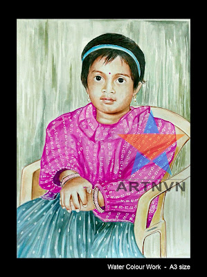 Top Best Professional Colour Pencil Pastel Water Colour Portrait Painting Artist in Hyderabad Telangana INDIA