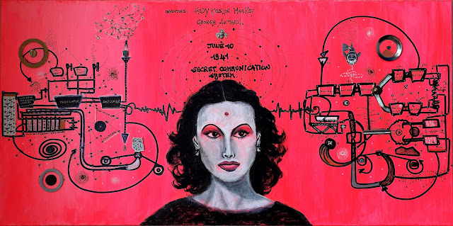 Hedy Lamarr and the Secret Communication System 2020 by Renata Solimini