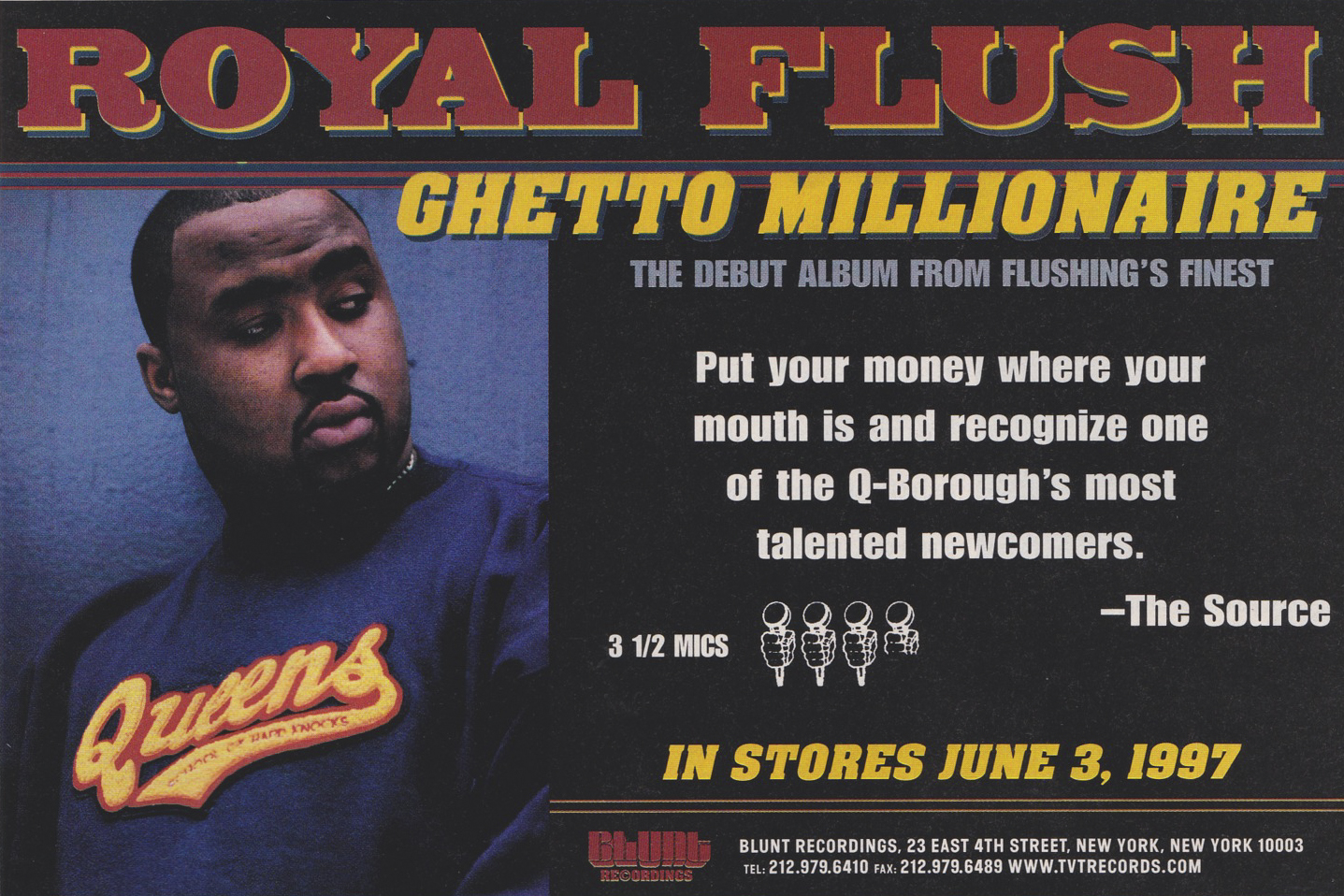 HipHop Nostalgia Royal Flush "Ghetto Millionaire" (The Source, 3/97)