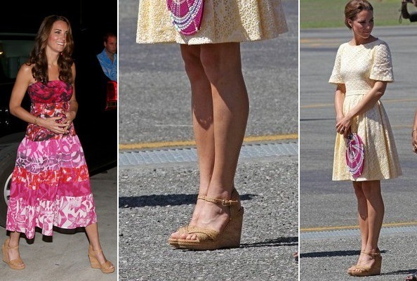 foot talk: Kate likes a wedgie