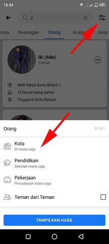Cara Mencari Teman Di Facebook Berdasarkan Tempat Tinggal Wafbig