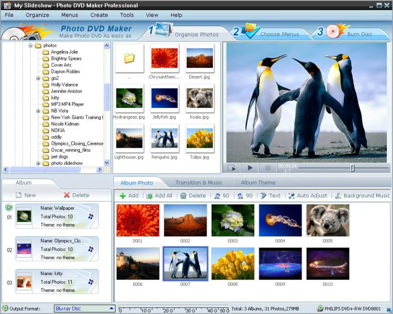 تحميل أفضل برنامج لدمج الصور مع الأغاني Photo DVD Maker