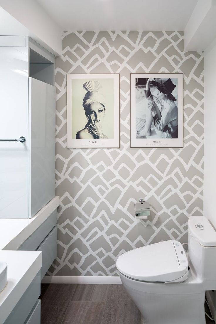 Modern Wallpaper For Bathrooms Elegant Rooms