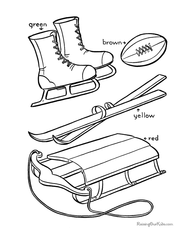 Free Sports Themed Coloring Pages