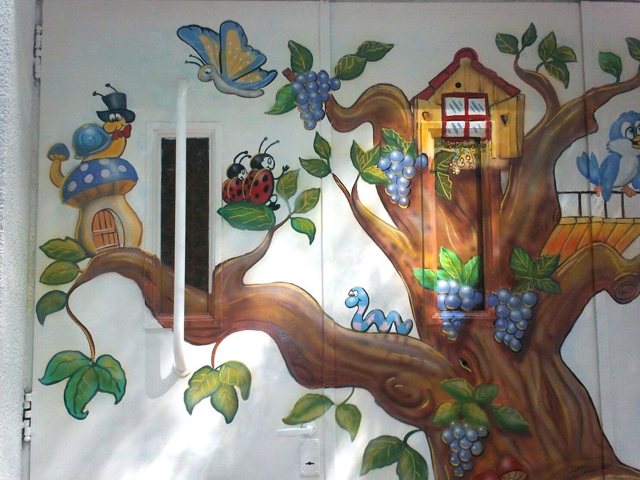 murales infantiles: Mural jardin Kids´Garden en Martinez