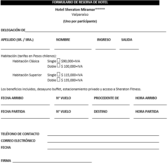 formatos de reservas