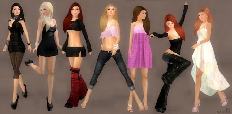 Second Life review on virtual designer, Tameless, latest fashion designs.