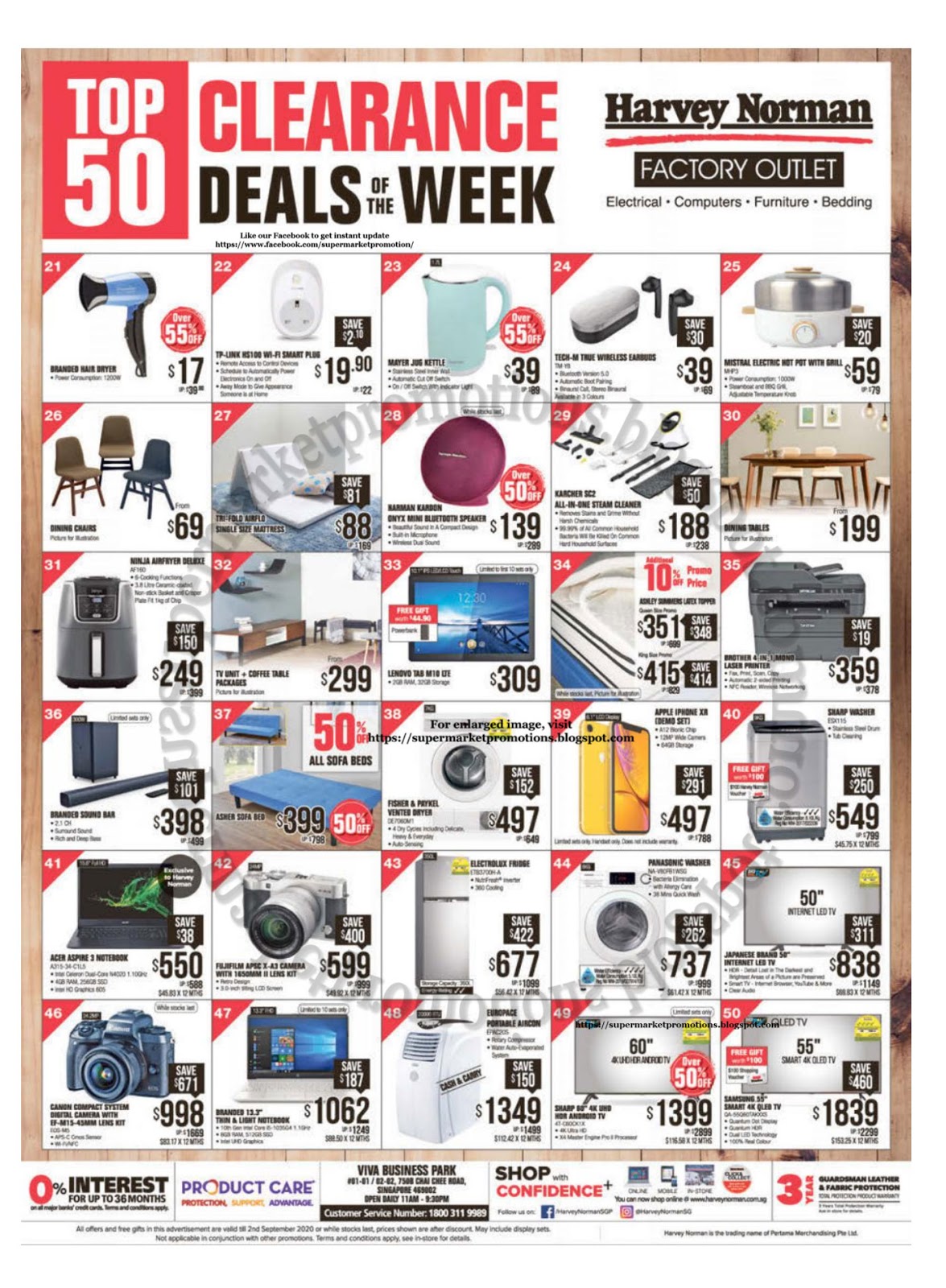Harvey Norman Top 50 Deals of The Week 28 August 02 September 2020