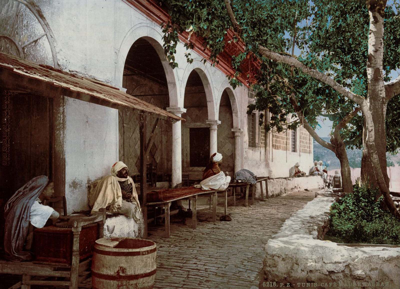 tunisia old color photochrom