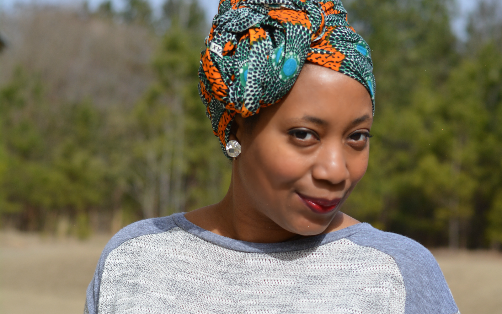 african print headwrap