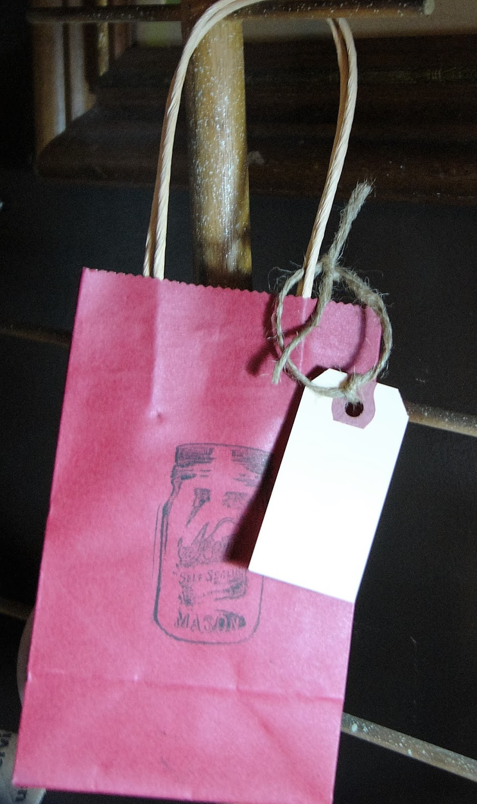 That Blonde Girl MASON JAR STAMPED GIFT BAGS