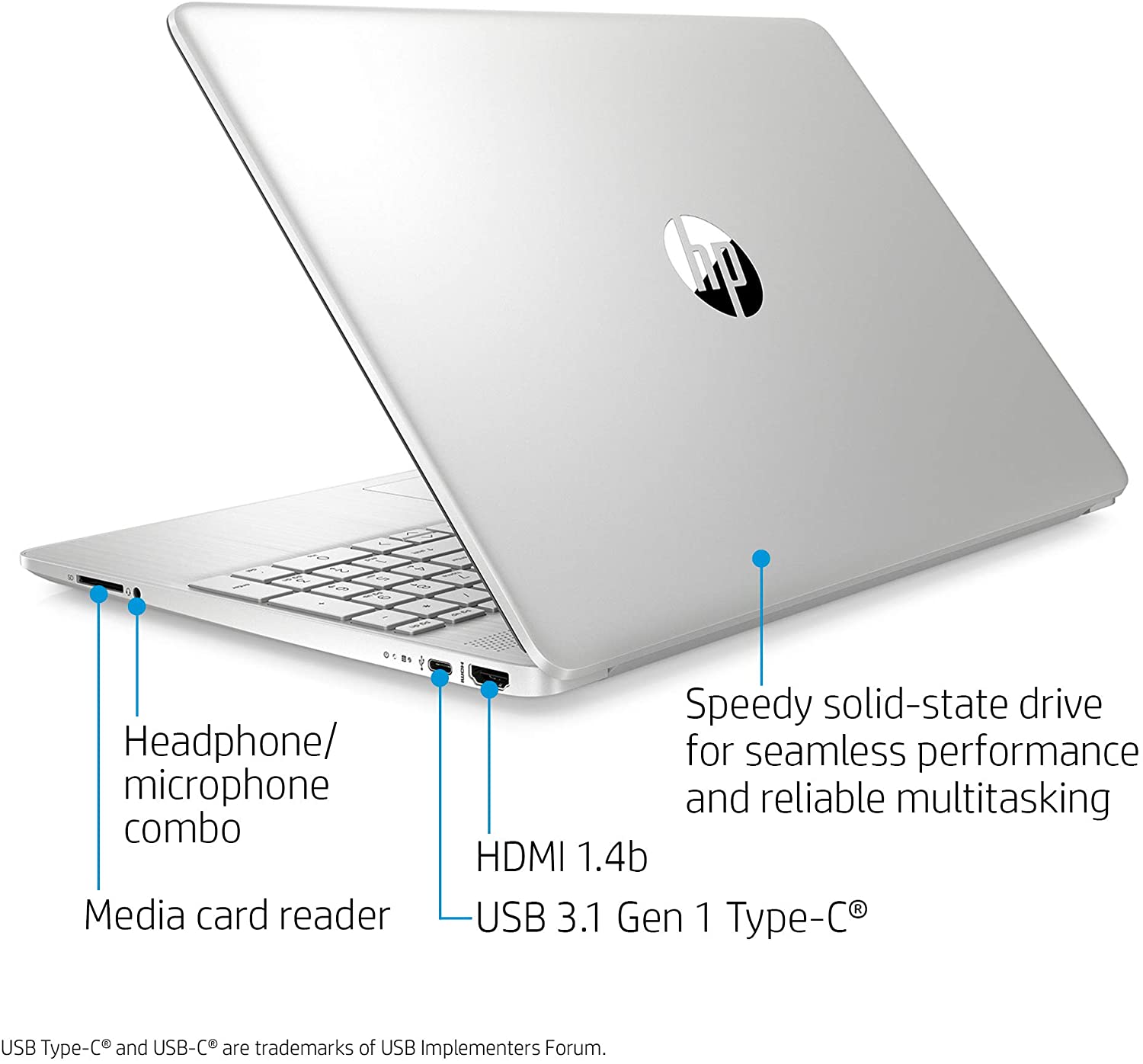 HP 15inch FHD Laptop, 10th Gen Intel Core i51035G1, 8 GB RAM, 256 GB