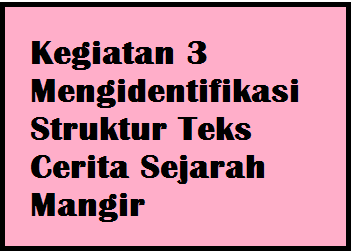 Kegiatan 3 Mengidentifikasi Struktur Teks Cerita Sejarah Mangir Pramoedya Ananta Toer Operator Sekolah