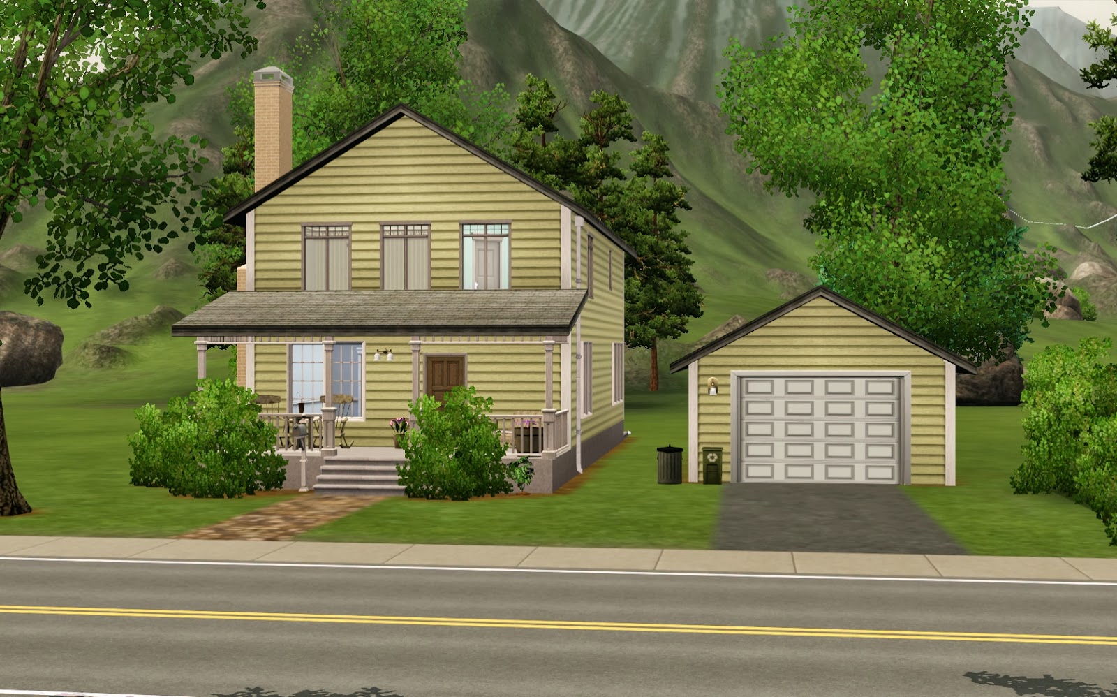 Summer's Little Sims 3 Garden Moonlight Falls (The Sims 3