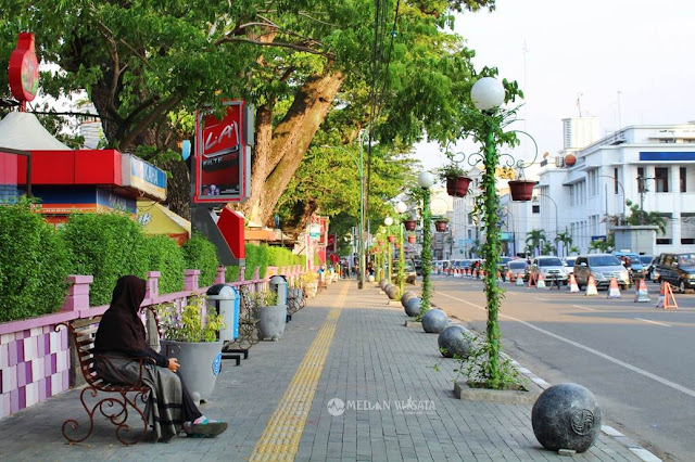 Wajah Baru Pedestrian Merdeka Walk dan Lapangan Merdeka Medan
