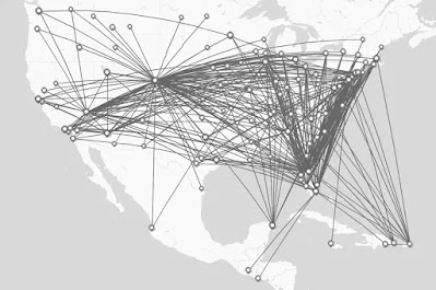 frontier airlines map