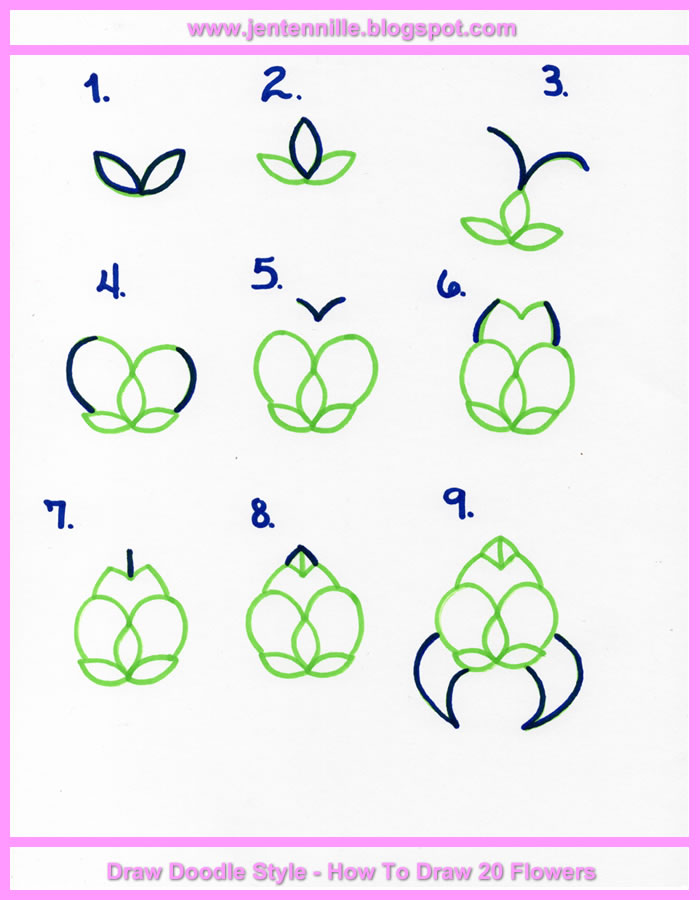 Jen Tennille's Draw Doodle Style! How To Draw A Stylish Rose