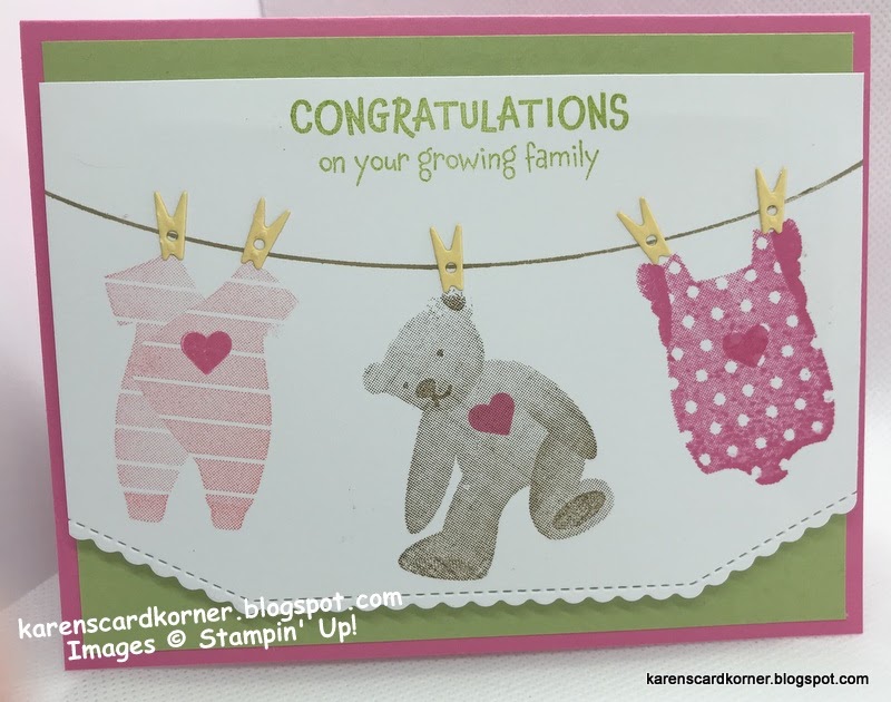 karenscardkorner Stampin' Up! All for Baby