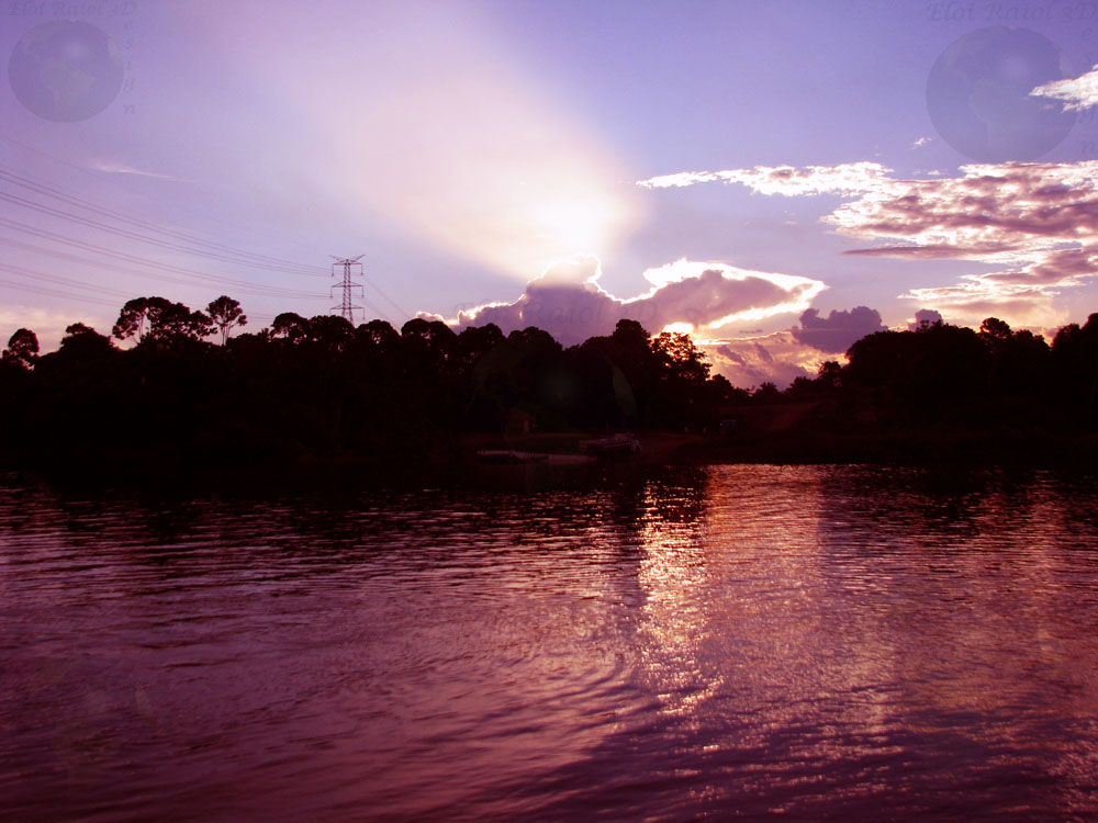 Por do Sol no oeste do Pará