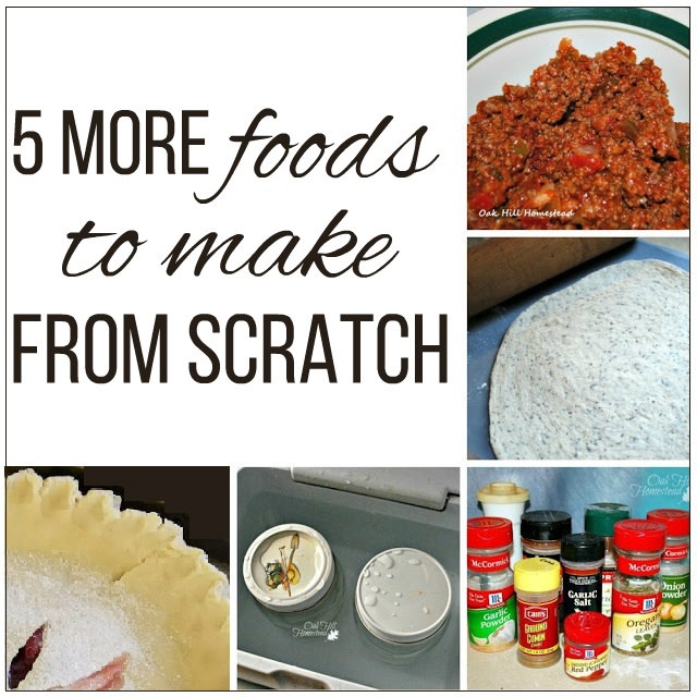 Five More Foods to Make at Home - Oak Hill Homestead