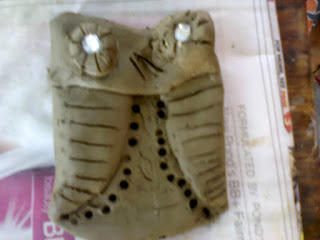 Clay Owl made by kids