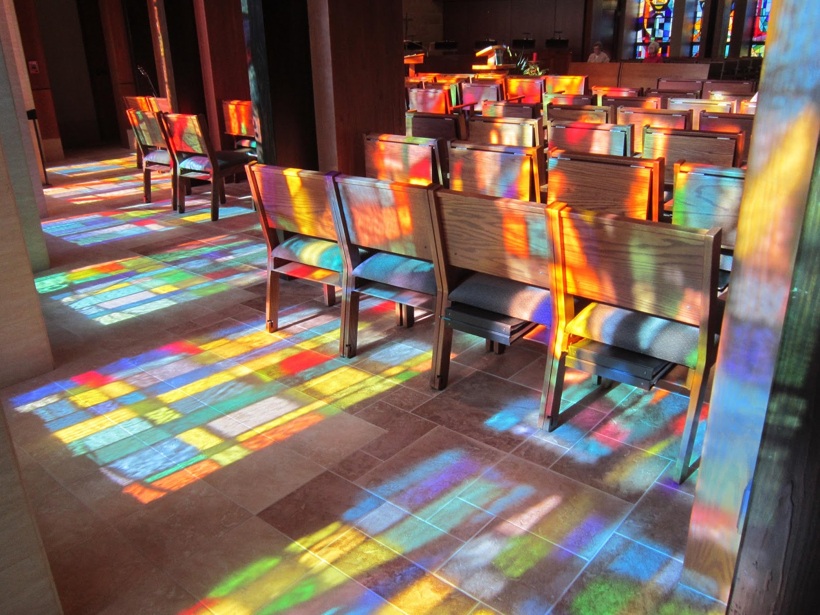 Light Through Stained Glass Windows End Of The Year