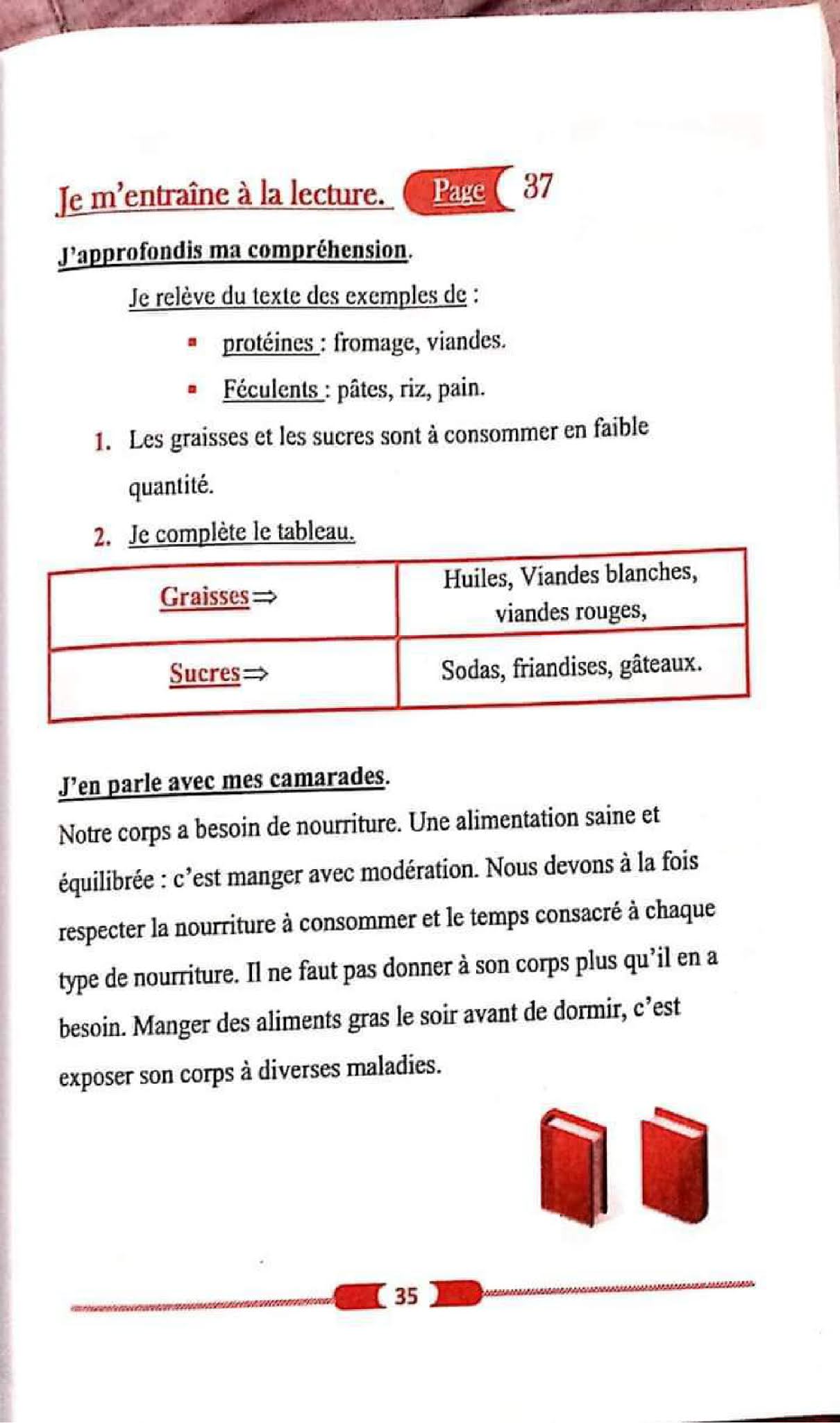حل تمارين صفحة 37 الفرنسية للسنة الأولى متوسط الجيل الثاني