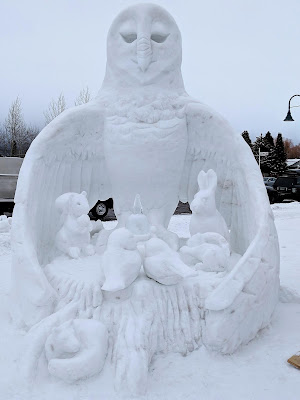 Snow sculpture