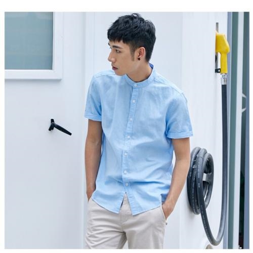 Áo sơ mi nam ngắn tay cổ trụ thời trang vải siêu chất 11 f09d4d019 69c2 4db0 bd37