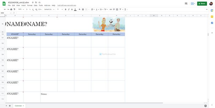 Các mẫu lịch Google Trang tính và Excel Online tốt nhất