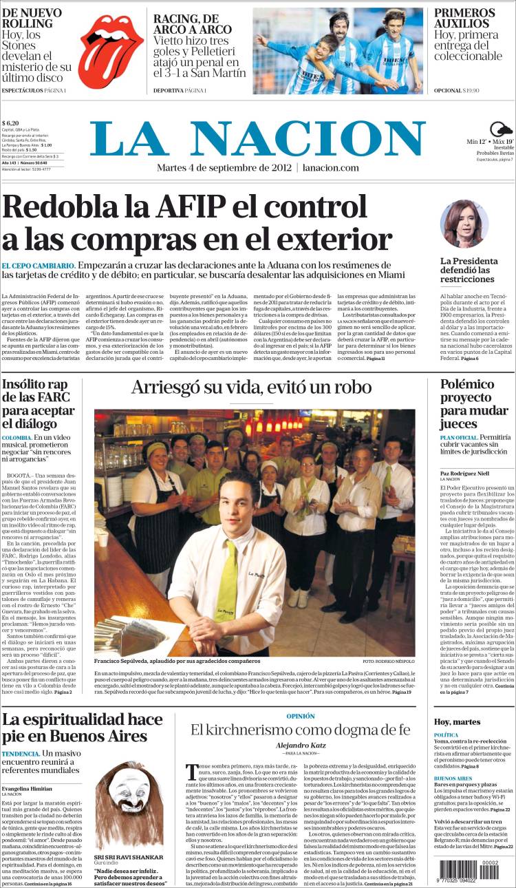 Noticias De La Nacion Revista La Nacion La Nacion Periodico Argentina