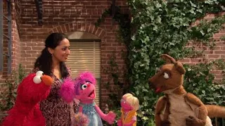 Elmo, Leela, Judy, Abby Cadabby, kangaroo, Sesame Street Episode 4419 Judy and the Beast season 44