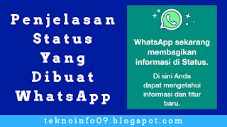 WhatsApp Membuat Cara Untuk Memberikan Informasi Kepada Penggunanya Melalui Status