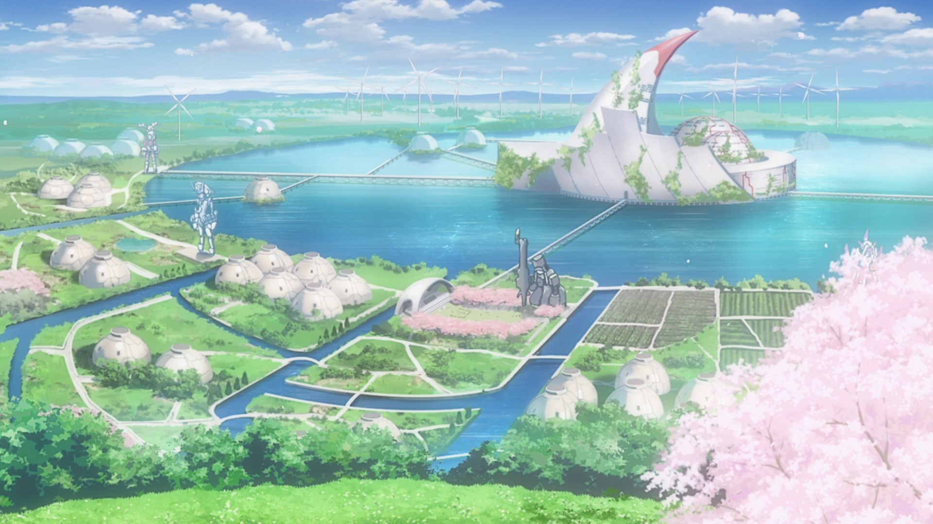 Anime Landscape: Darling in the Franxx Anime TOP 10 Backgrounds