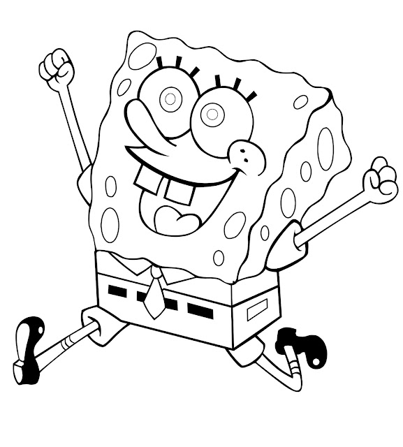 Mewarnai Gambar Spongebob SquarePants Untuk Anak-Anak