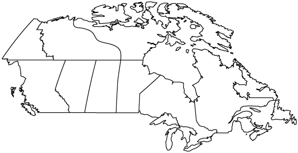 Blank Map of Canada