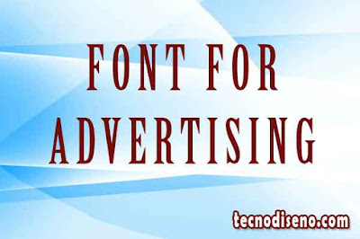 font for advertising
