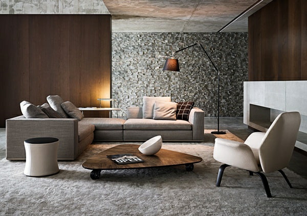 Diseño de salas modernas elegantes - Colores en Casa