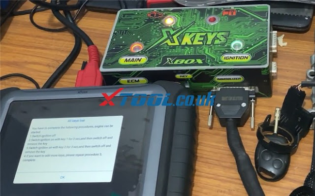 Xtool X100 PAD3 Program  Mazda Type 5 All Keys Lost  07