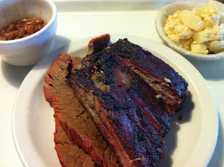 Bodacious Bar-B-Q BBQ Barbecue Barbeque Arlington Dallas DFW Texas Combination Plate Brisket Ribs