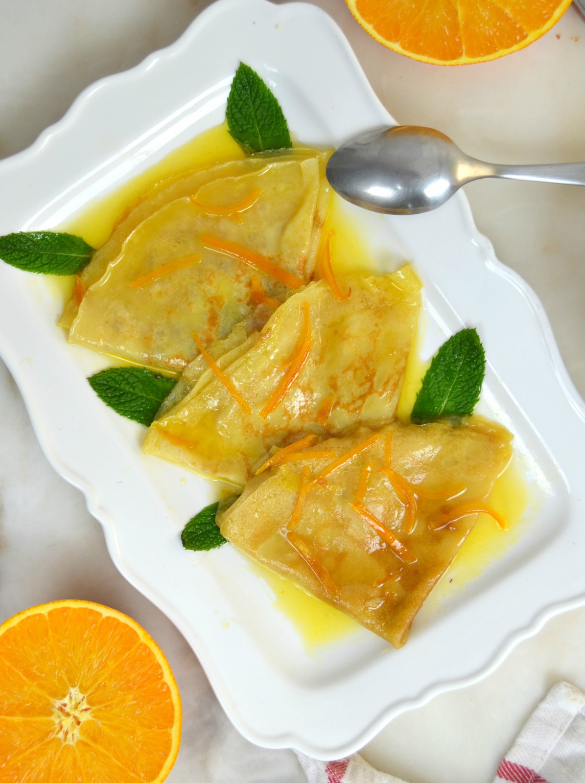 Crepes Suzette. Crepes dulces con salsa de naranja Cuuking! Recetas