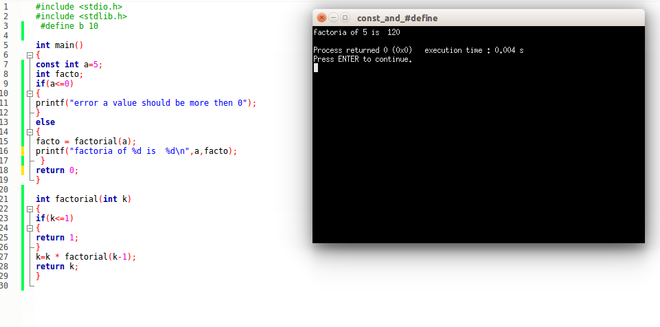 Factorial Program In C Factorial Program In C